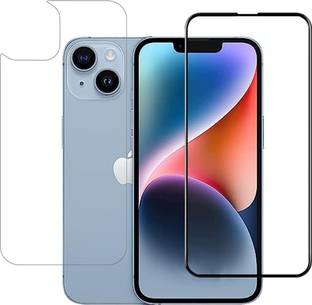 Menext Front and Back Tempered Glass for iphone 14