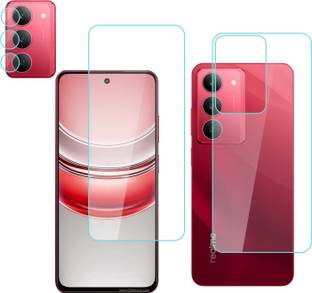 Ten To 11 Front and Back Tempered Glass for Realme Narzo 80 Lite 5G, Realme Narzo 80 Lite 5G [With Rear Camera Lens Guard]