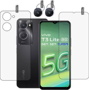 GARUDA GLASS Front and Back Tempered Glass for VIVO T3 Lite 5G with camera lens protector