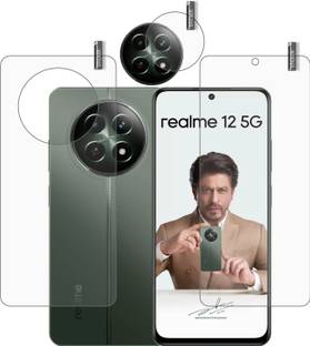 BOMGUARD Front and Back Tempered Glass for REALME 12 5G With Camera Lens Protector