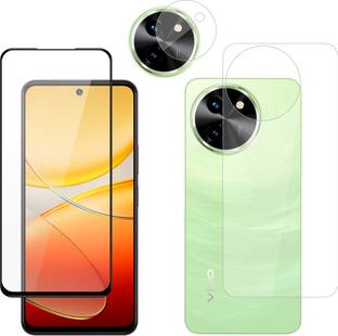 Vatsin Front and Back Tempered Glass for ViVO T3X 5G, ViVO T3X 5G [With Rear Camera Lens Guard]