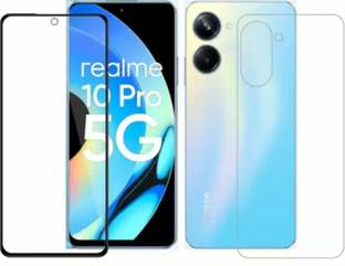 JSGROWITTECH Front and Back Tempered Glass for realme 10 pro 5G