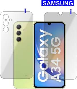 PONDRIK Front and Back Tempered Glass for SAMSUNG GALAXY A34 5G