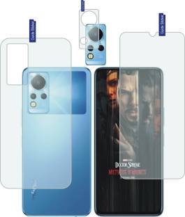 DESIBUZZ Front and Back Tempered Glass for Infinix Note 12, {Flexible}, Camera lens