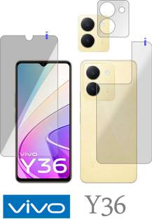 PONDRIK Front and Back Tempered Glass for vivo Y36