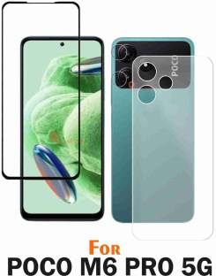 FINCH Front and Back Tempered Glass for POCO M6 PRO 5G