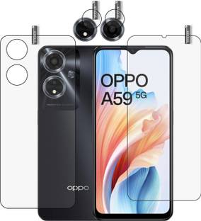 GARUDA GLASS Front and Back Tempered Glass for OPPOP A59 5G with camera lens protector
