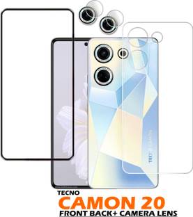 फिंच Front and Back Tempered Glass TECNO CAMON 20 के लिए