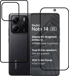 chakoor Front and Back Tempered Glass for REDMI Note 14 5G