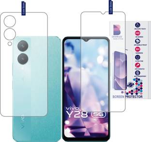 DESIBUZZ Front and Back Tempered Glass for Vivo Y28 5G, Vivo Y28e 5G, Vivo Y28s 5G, (Flexible)