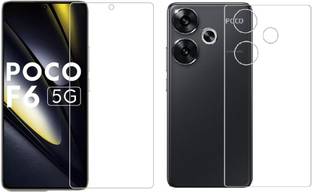 4 YARDS Front and Back Tempered Glass for POCO F6 5G