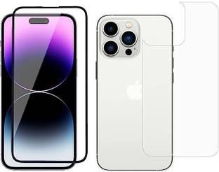 RADHYA Front and Back Tempered Glass for Apple iPhone 14 Pro Black