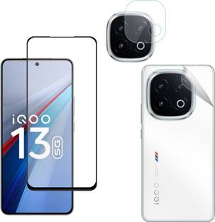 Ten To 11 Front and Back Tempered Glass for iQOO 13 5G, iQOO 13 5G [With Rear Camera Lens Guard]
