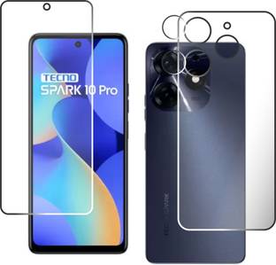 chakoor Front and Back Tempered Glass for Tecno spark 10 pro