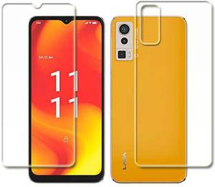 MUTAALI Front and Back Tempered Glass for Lava Blaze Pro