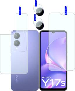 RAOSHIELD Front and Back Tempered Glass for vivo Y17s, (Flexible)