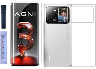 4 YARDS Front and Back Tempered Glass for Lava Agni 3 5G