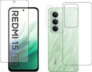 chakoor Front and Back Tempered Glass for Redmi 15 5g