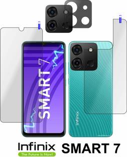 PONDRIK Front and Back Tempered Glass for Infinix SMART 7