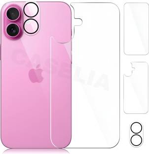 CASELIA Front and Back Tempered Glass for Apple iPhone 16