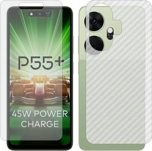 MOBART Front and Back Tempered Glass for Itel P55 Plus
