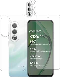 rottguard Front and Back Tempered Glass for oppo k12x 5g with camera lens