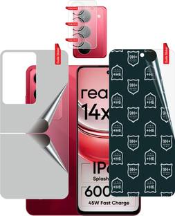 skrechtech Front and Back Tempered Glass for realme 14x 5G, 14x 5G, {Camera lens}