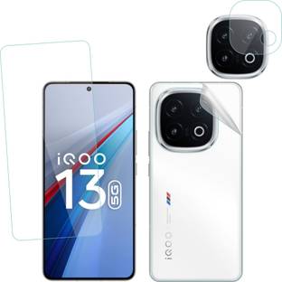Ten To 11 Front and Back Tempered Glass for iQOO 13 5G, iQOO 13 5G [With Rear Camera Lens Guard]