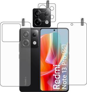 GARUDA GLASS Front and Back Tempered Glass for REDMI NOTE 13 PRO 5G with camera lens protector