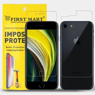 FIRST MART Front and Back Tempered Glass for Apple iPhone SE 2020, iPhone SE 2020, SE 2020, Apple iPhone SE, iPhone SE 2, SE 2, Apple iPhone 8, Apple iPhone 7