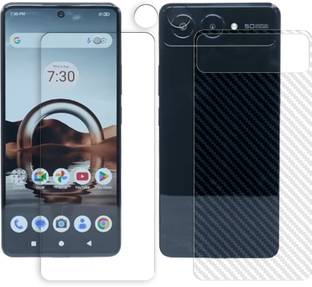 MUTAALI Front and Back Tempered Glass for Lava Blaze Amoled 2 5G