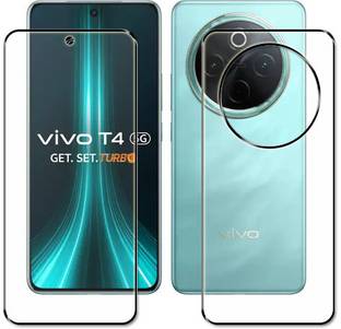 tombik Front and Back Tempered Glass for 9qz-Vivo T4 5G-fb,lens