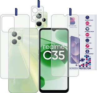 DESIBUZZ Front and Back Tempered Glass for Realme C35