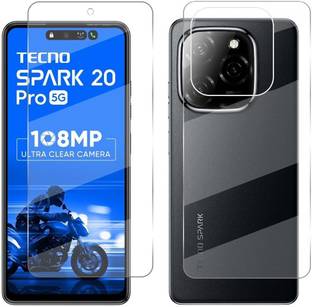 4 YARDS Front and Back Tempered Glass for Tecno Spark 20 Pro 5G