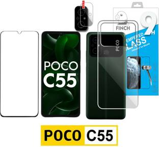KANCHA Front and Back Tempered Glass for POCO C55