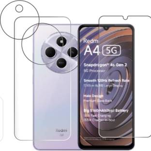 KHWABEEDA Front and Back Tempered Glass for POCO C75 5G FRONT AND BACK (C) TEMPERED GLASS