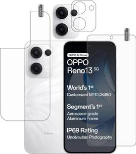 GARUDA GLASS Front and Back Tempered Glass for OPPO RENO 13 5G with camera lens protector {flexible}