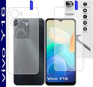 DESIBUZZ Front and Back Tempered Glass for Vivo Y16, Y16