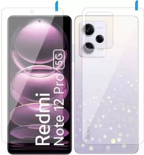 SOLIVAGANT Front and Back Tempered Glass for Redmi Note 12 Pro 5G