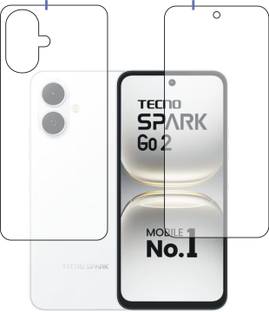 DESIBUZZ Front and Back Tempered Glass for Tecno Spark Go 2, Spark Go 2