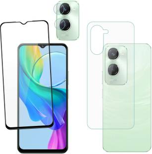 Ten To 11 Front and Back Tempered Glass for ViVO Y28e 5G, ViVO Y28e 5G [With Rear Camera Lens Guard]