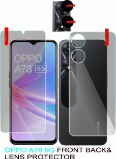 ICROMECK Front and Back Tempered Glass for Oppo A78 5G