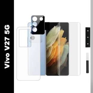 ITIANS Front and Back Tempered Glass for vivo v27 5g including back camera lens for vivo v27 5g