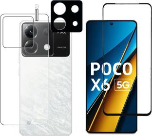 FINCH Front and Back Tempered Glass for POCO X6 5G