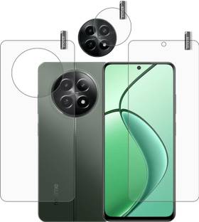 BOMGUARD Front and Back Tempered Glass for REALME 12x 5G with camera lens protector