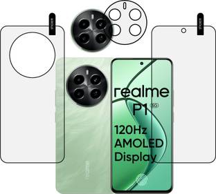 MOBKAVACH Front and Back Tempered Glass for REALME P1 5G WITH CAMERA LENS PROTECTOR