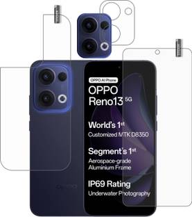 GARUDA GLASS Front and Back Tempered Glass for OPPO RENO 13 5G with camera lens protector {flexible}