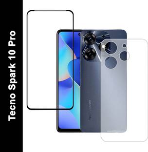 KANCHA Front and Back Tempered Glass for TECNO SPARK 10 PRO