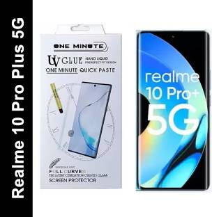GadgetM Edge To Edge Tempered Glass for Realme 10 Pro+ 5G, Realme 10 Pro Plus 5G