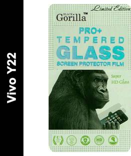 BLACK GORILLA Tempered Glass Guard for VIVO Y22